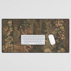 Antique 18th Century Cherub Rose Garden Tapestry Desk Mat Gallery Image 1