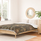 Antique 18th Century Cherub Rose Garden Tapestry Duvet Cover Gallery Image 2