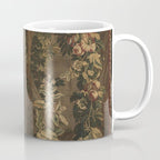 Antique 18th Century Cherub Rose Garden Tapestry Coffee Mug Gallery Image 1