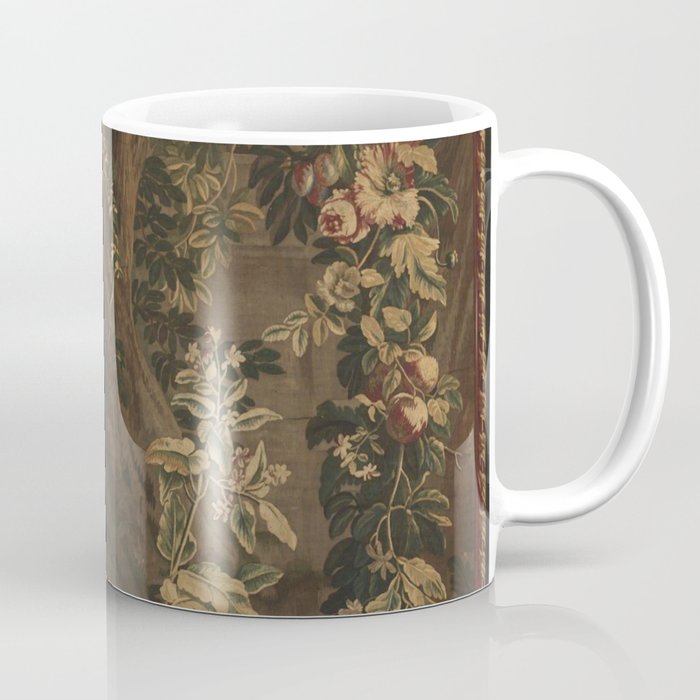 Antique 18th Century Cherub Rose Garden Tapestry Coffee Mug Gallery Image 1