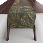 Antique 18th Century Cherub Rose Garden Tapestry Table Runner Gallery Image 1