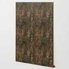 Antique 18th Century Cherub Rose Garden Tapestry Wallpaper Gallery Image 2