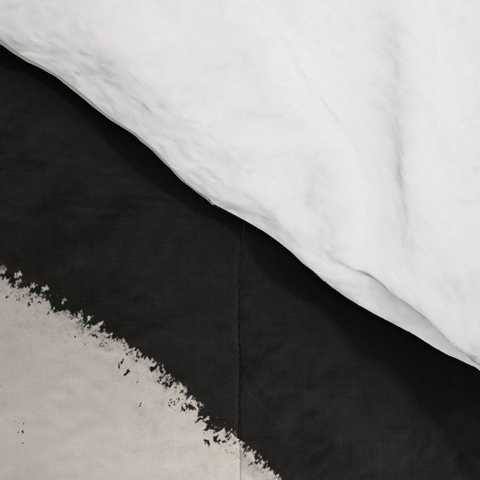 Abstract Brush Strokes: Black & White Comforter Gallery Image 4