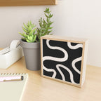 Abstract Brush Strokes: Black & White Mini Art Print Gallery Image 2