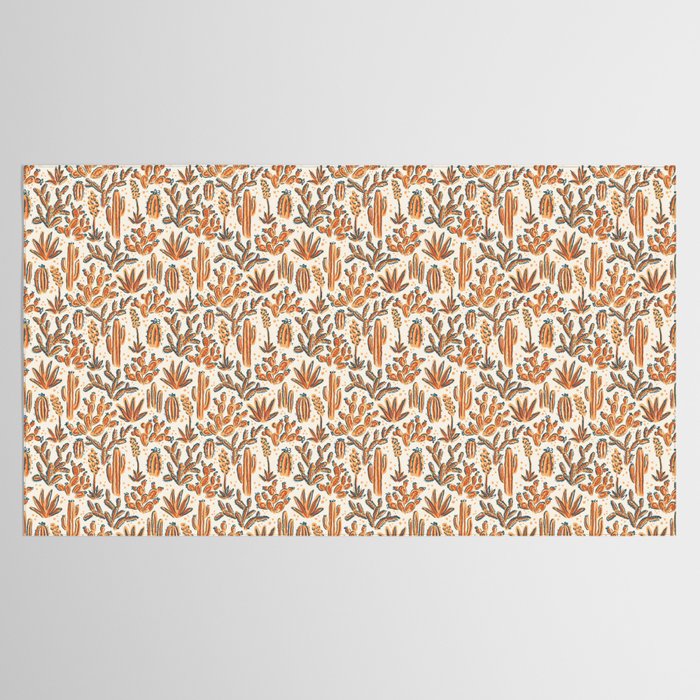 Cactus Desert - vintage primary  Tablecloth Gallery Image 2