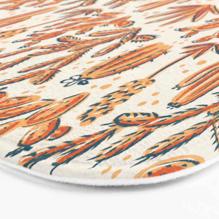 Cactus Desert - vintage primary  Bath Mat Gallery Image 3
