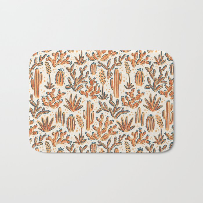 Cactus Desert - vintage primary  Bath Mat Gallery Image 1
