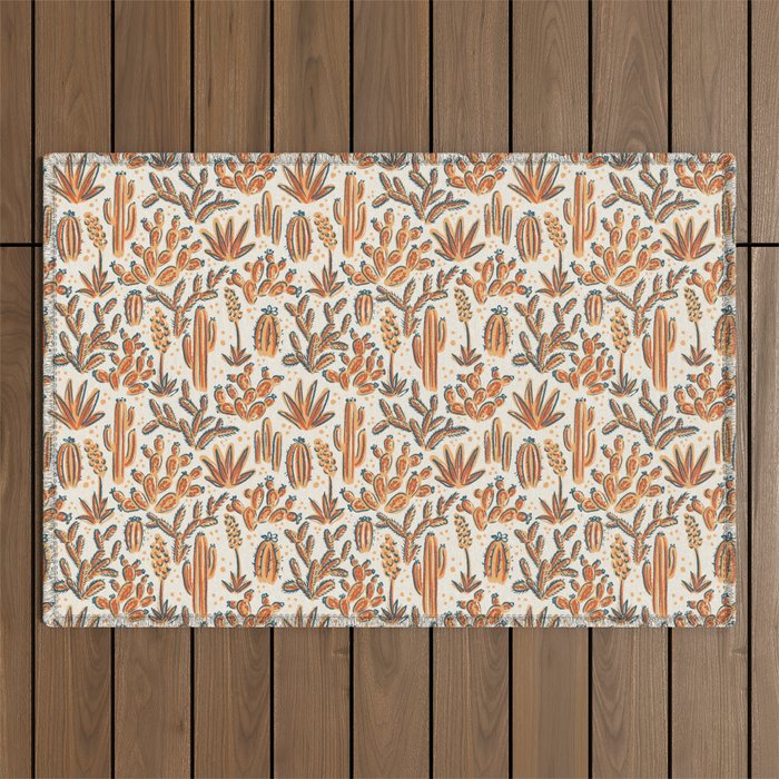 Cactus Desert - vintage primary  Outdoor Rug Gallery Image 1