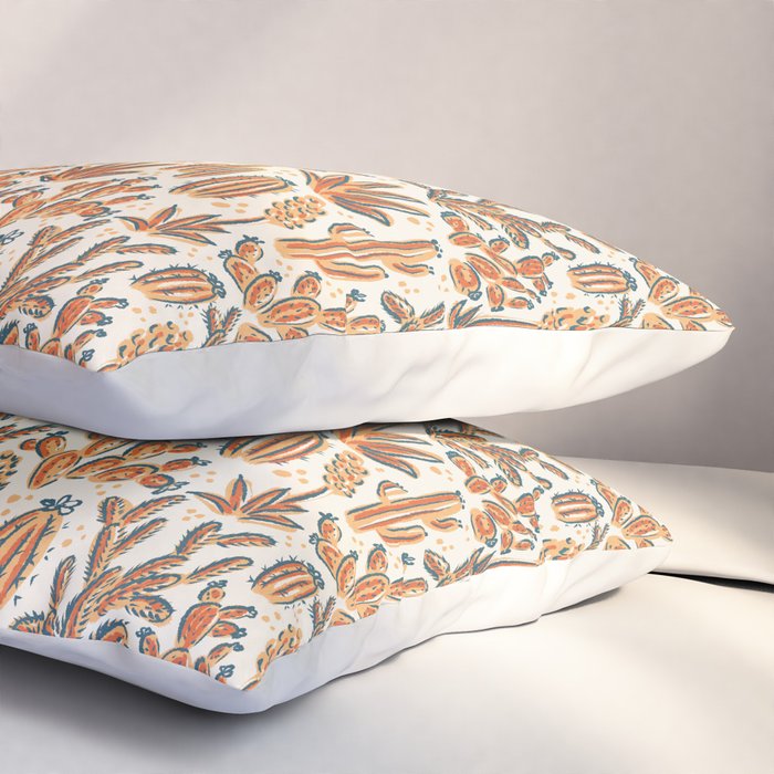 Cactus Desert - vintage primary  Pillow Sham Gallery Image 3