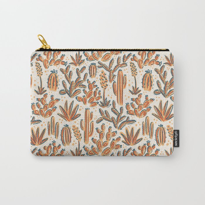 Cactus Desert - vintage primary  Carry All Pouch Gallery Image 1