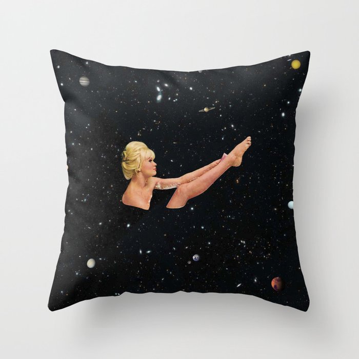 Space Bath Throw Pillow Gallery Image 6