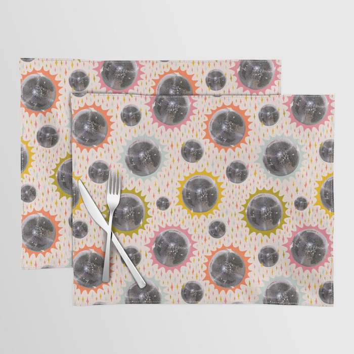 Disco Ball Collage Print Placemat Gallery Image 1