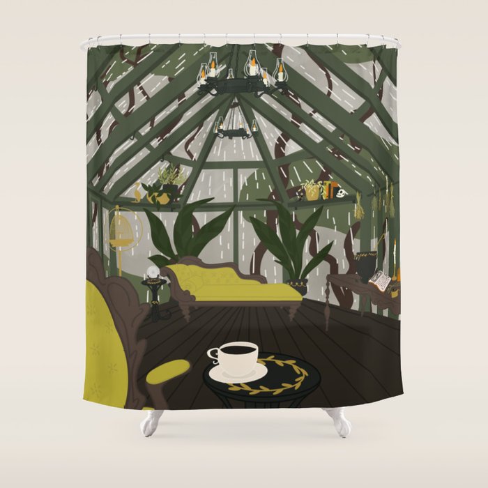 Haunted Interiors: Conservatory  Shower Curtain Gallery Image 1
