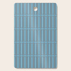 Eclectic Geometric Minimalist Geo Box Striped Pattern in Bold Blue Brown Cream Cutting Board Gallery Image 1