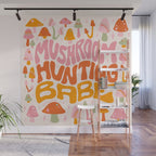 Mushroom Hunting Babe Wall Mural Gallery Image 1