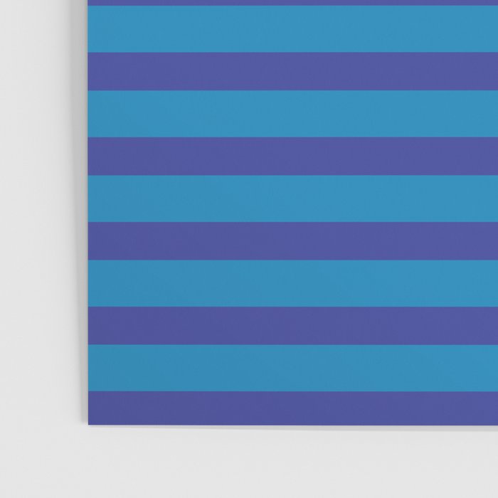 Bold Stripes in Double Blue Poster Gallery Image 3