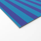 Bold Stripes in Double Blue Welcome Mat Gallery Image 2