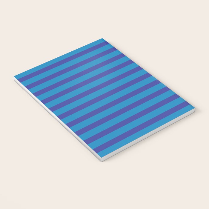 Bold Stripes in Double Blue Notebook Gallery Image 3