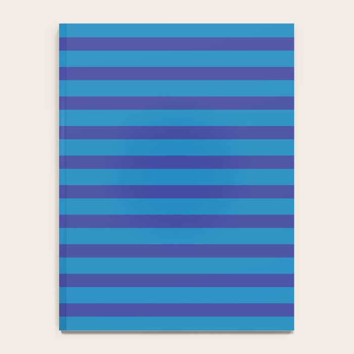 Bold Stripes in Double Blue Notebook Gallery Image 4