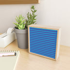 Bold Stripes in Double Blue Mini Art Print Gallery Image 2