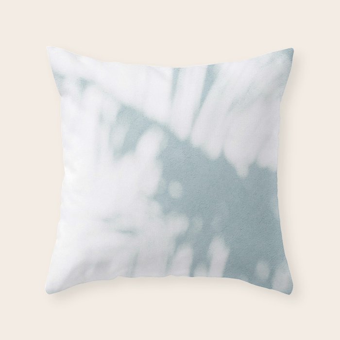 palm shadow Throw Pillow Gallery Image 1