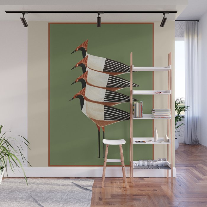 Four Birds I Wall Mural Gallery Image 1