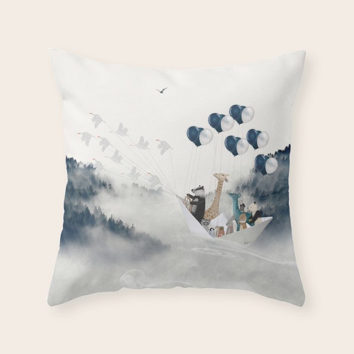 a magical journey Throw Pillow Gallery Image 1