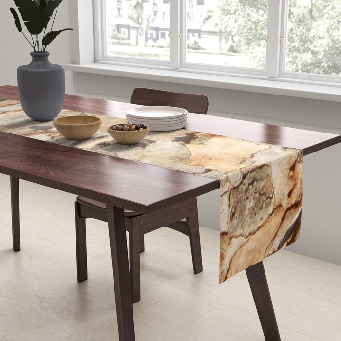 Eucalyptus Tree Peeling Bark Abstract Table Runner Gallery Image 2