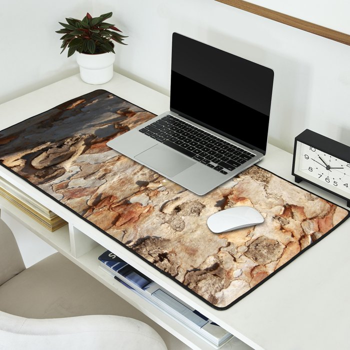 Eucalyptus Tree Peeling Bark Abstract Desk Mat Gallery Image 2