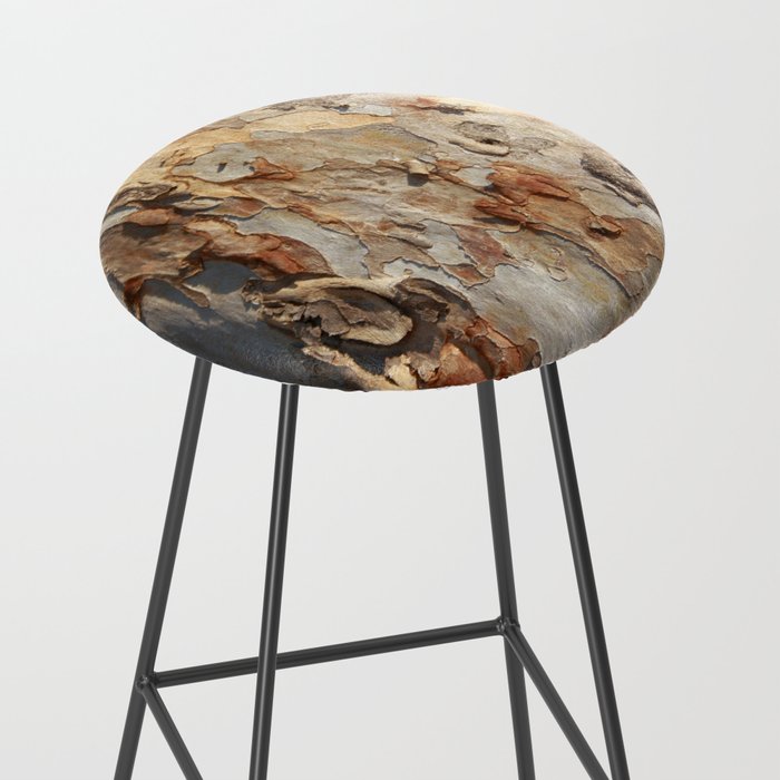 Eucalyptus Tree Peeling Bark Abstract Stool Gallery Image 2