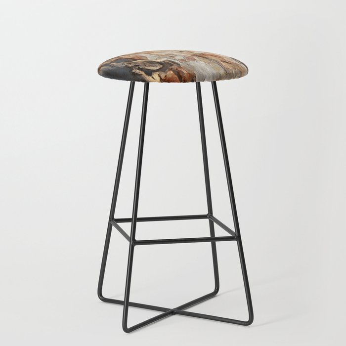 Eucalyptus Tree Peeling Bark Abstract Stool Gallery Image 1