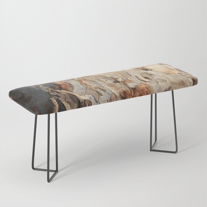Eucalyptus Tree Peeling Bark Abstract Bench Gallery Image 1