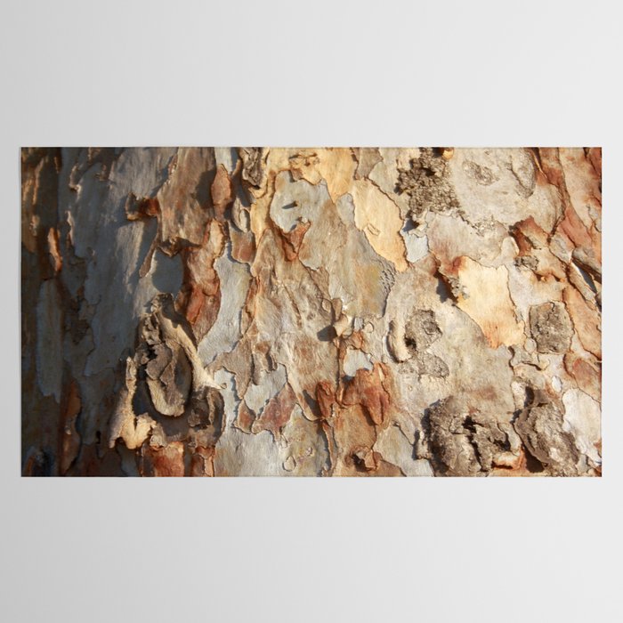 Eucalyptus Tree Peeling Bark Abstract Tablecloth Gallery Image 2
