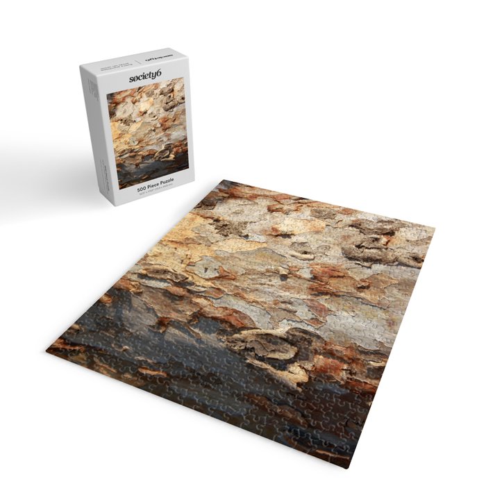 Eucalyptus Tree Peeling Bark Abstract Jigsaw Puzzle Gallery Image 2