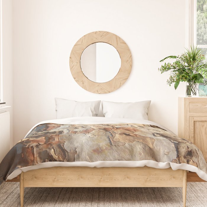 Eucalyptus Tree Peeling Bark Abstract Duvet Cover Gallery Image 3