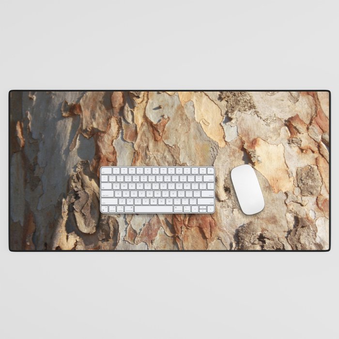 Eucalyptus Tree Peeling Bark Abstract Desk Mat Gallery Image 1