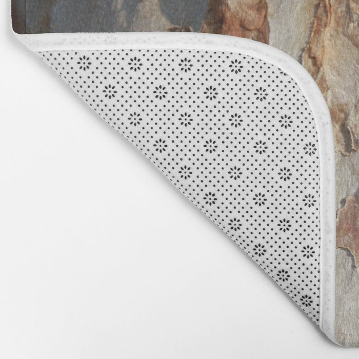 Eucalyptus Tree Peeling Bark Abstract Bath Mat Gallery Image 2