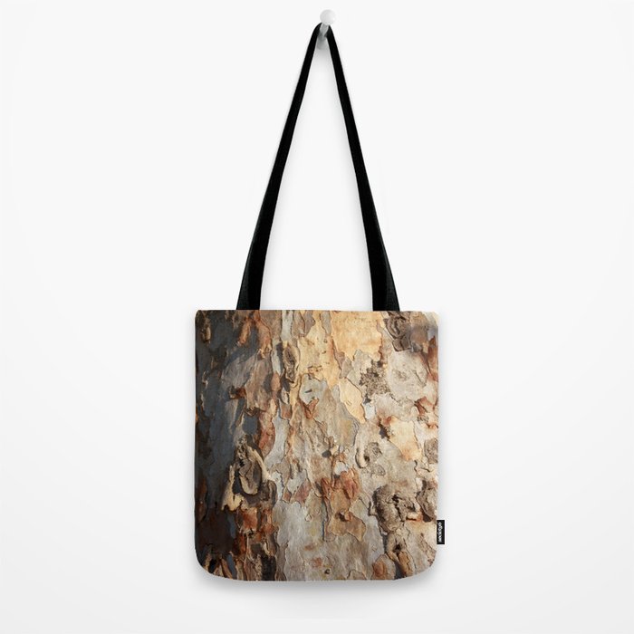 Eucalyptus Tree Peeling Bark Abstract Tote Bag Gallery Image 2