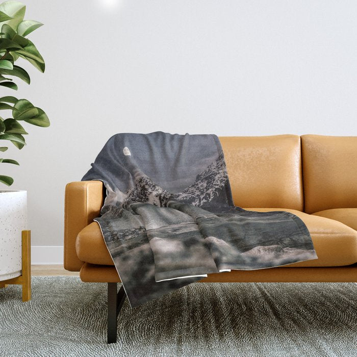 Alpine Night Sky Throw Blanket Gallery Image 1