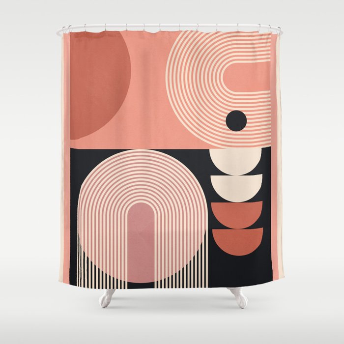 Abstract Geometric Shapes 209 Shower Curtain Gallery Image 1