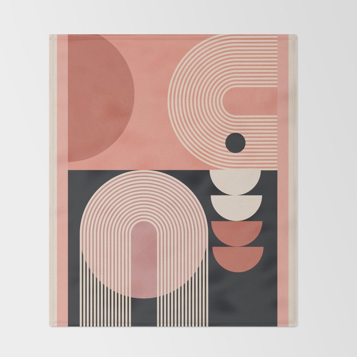 Abstract Geometric Shapes 209 Throw Blanket Gallery Image 2