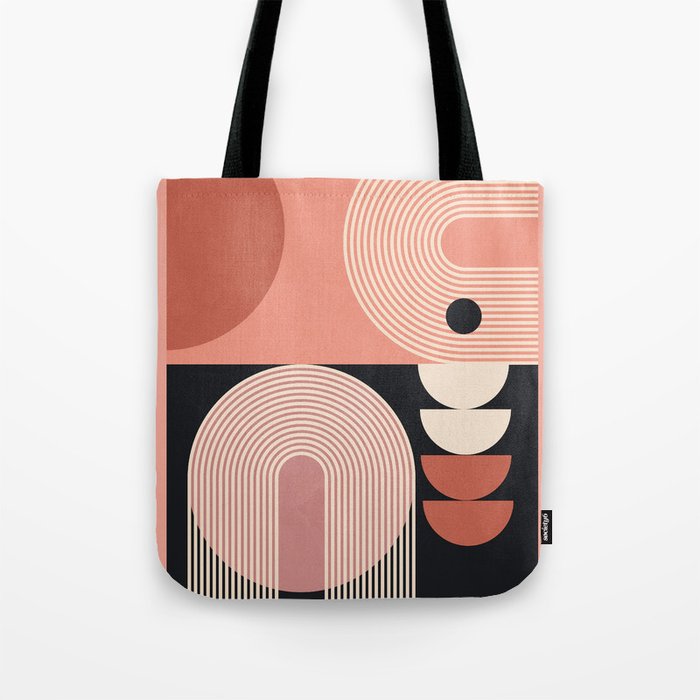 Abstract Geometric Shapes 209 Tote Bag Gallery Image 1