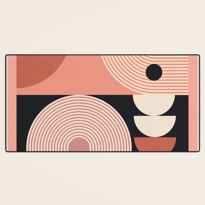 Abstract Geometric Shapes 209 Desk Mat Gallery Image 3