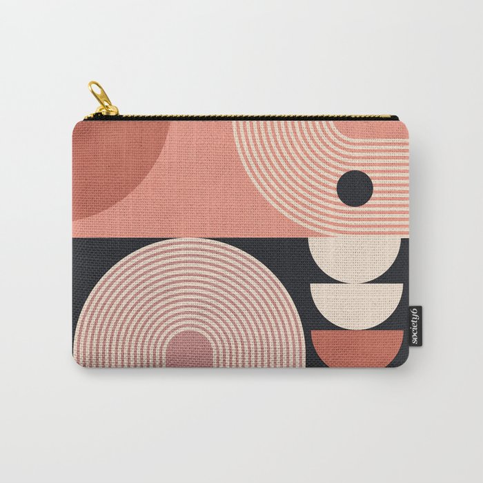 Abstract Geometric Shapes 209 Carry All Pouch Gallery Image 1