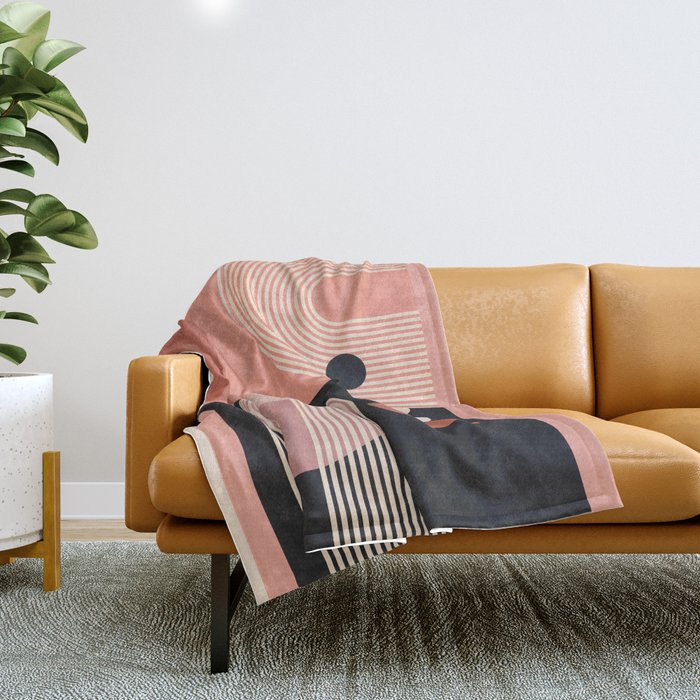 Abstract Geometric Shapes 209 Throw Blanket Gallery Image 1