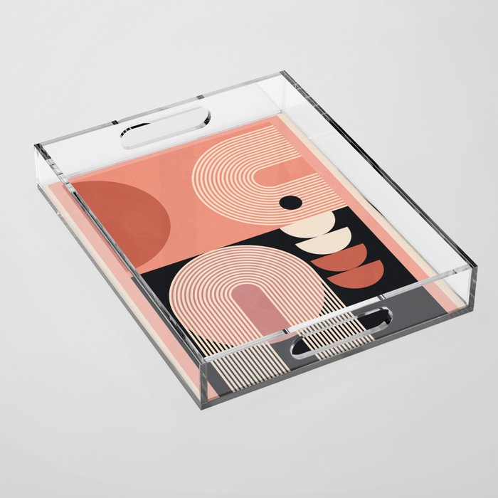 Abstract Geometric Shapes 209 Acrylic Tray Gallery Image 1
