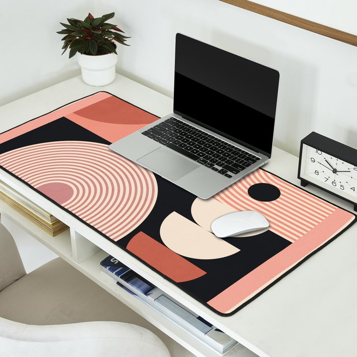 Abstract Geometric Shapes 209 Desk Mat Gallery Image 2