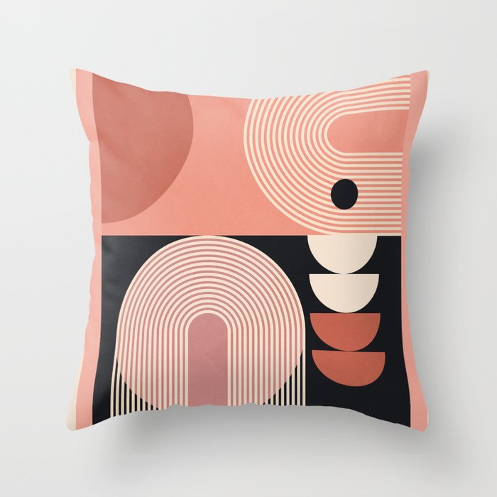 Abstract Geometric Shapes 209 Throw Pillow Gallery Image 6