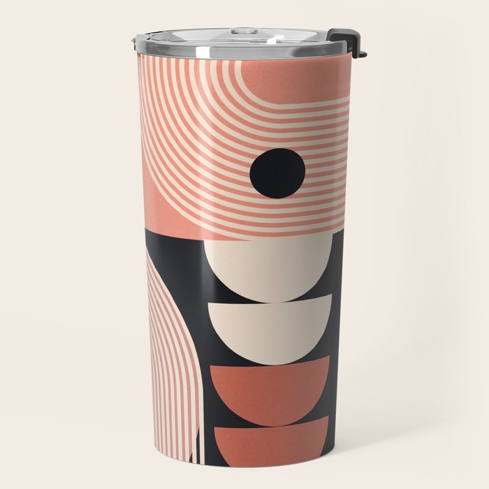 Abstract Geometric Shapes 209 Travel Mug Gallery Image 2