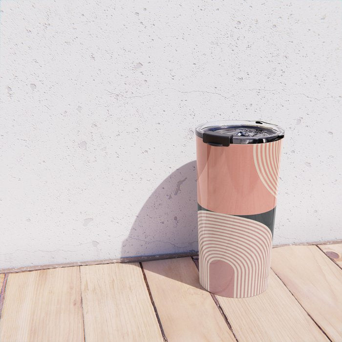 Abstract Geometric Shapes 209 Travel Mug Gallery Image 4